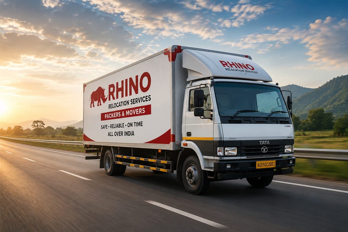 Rhino Relocation Services transportation truck for interstate shifting